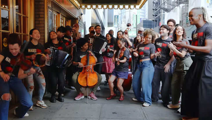 Video: Watch Hadestown Celebrate 7th Anniversary on Broadway With Pop-Up Performance